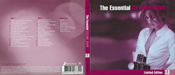 Celine Dion  The Essential Celine Dion 3.0; Limited Edition : Front + Back